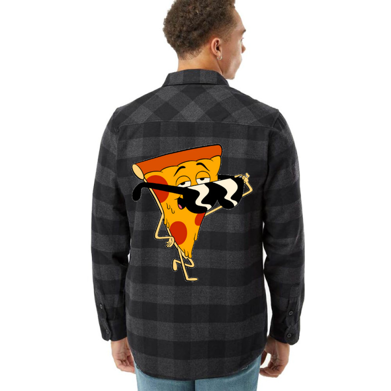 Steve Pepperoni Cartoon Pizza Flannel Shirt | Artistshot