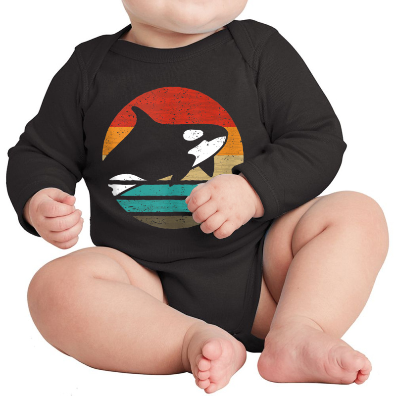 Orca Retro Style Vintage Tank Top Long Sleeve Baby Bodysuit | Artistshot