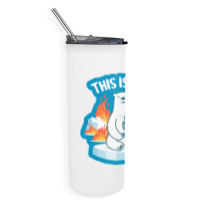 This Is Fine Polar Bear Skinny Tumbler | Artistshot