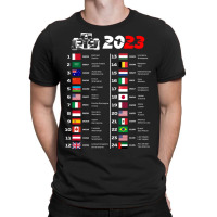 Formula One Calendar 2023 T-shirt | Artistshot