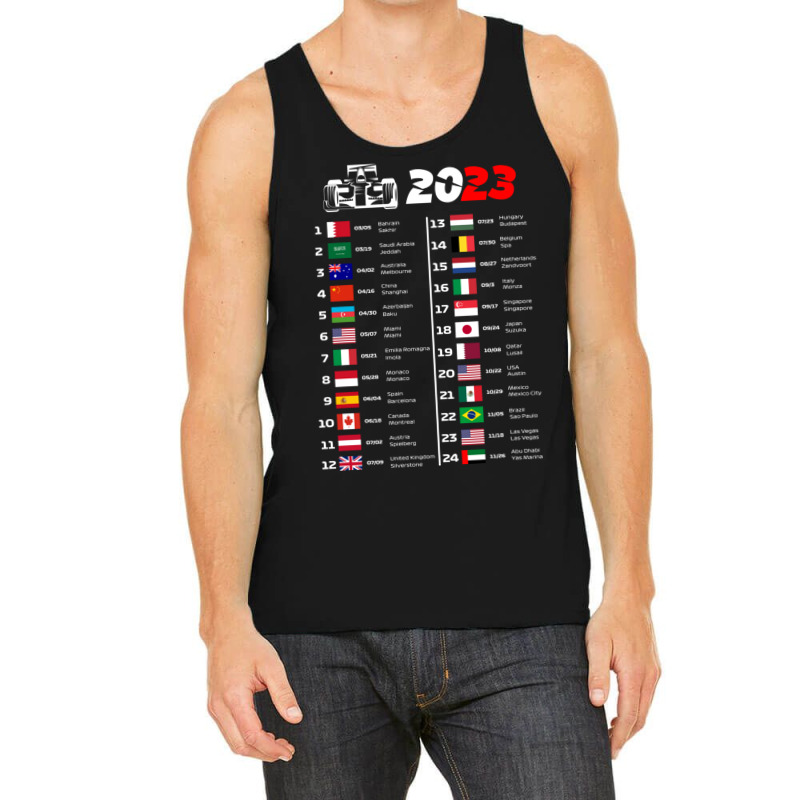 Formula One Calendar 2023 Tank Top | Artistshot