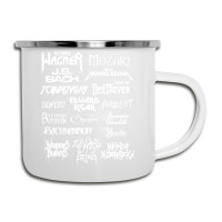 Heavy Metal Style Classical Composers (white Text) Camper Cup | Artistshot