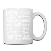 Heavy Metal Style Classical Composers (white Text) Coffee Mug | Artistshot