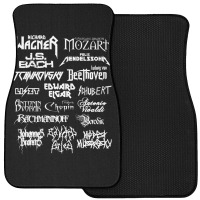 Heavy Metal Style Classical Composers (white Text) Front Car Mat | Artistshot