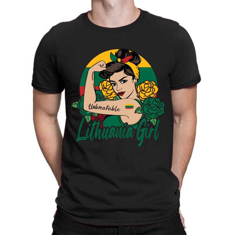 Lithuanian Girl Lithuania Woman Lithuanians Flag P T-shirt | Artistshot