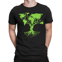 Earth Day 2023 Cute World Map Tree Pro Environment T-shirt | Artistshot