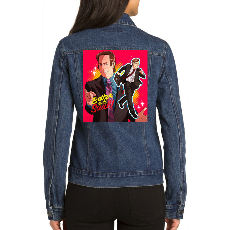 Call Saul Cool Ladies Denim Jacket by edinrei | Artistshot