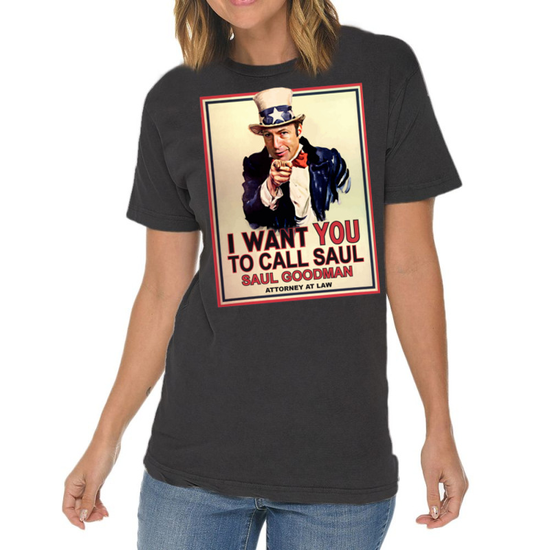 I Want You To Call Saul Vintage T-Shirt by edinrei | Artistshot