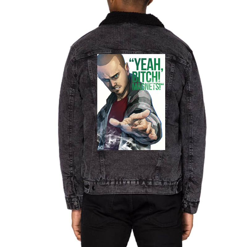 Jess Pinkman Unisex Sherpa-Lined Denim Jacket by edinrei | Artistshot