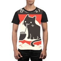 Kawaii Vintage Style Japenese Ramen Cat Graphic T-shirt | Artistshot