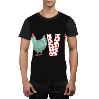 Chickens Valentines Day Love Valentine Cute Hearts Graphic T-shirt | Artistshot