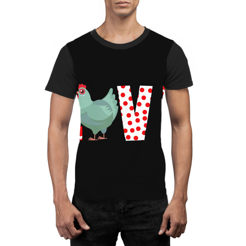 Chickens Valentines Day Love Valentine Cute Hearts Graphic T-shirt | Artistshot