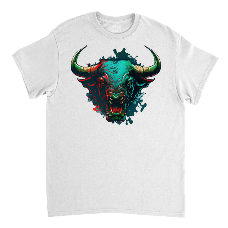 Bull Angry Classic T-shirt by HayesHewitt00 | Artistshot