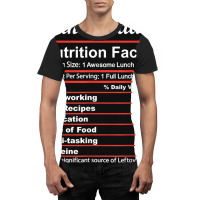 Funny Lunch Lady Nutrition Facts School Cafeteria Graphic T-shirt | Artistshot