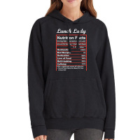 Funny Lunch Lady Nutrition Facts School Cafeteria Vintage Hoodie | Artistshot