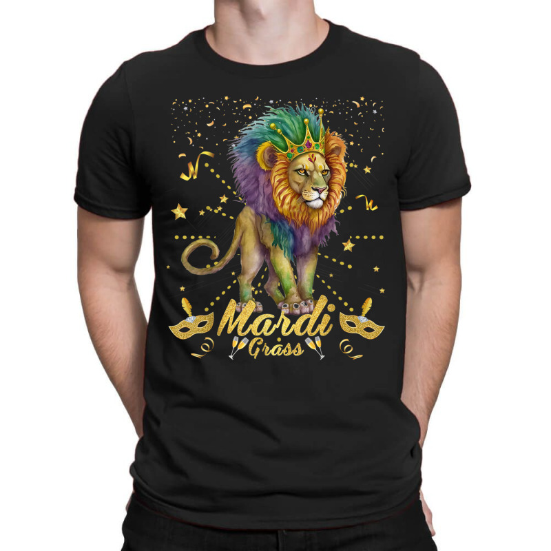 Funny Mardi Gras Roars With The King Of The Jungle T-shirt | Artistshot