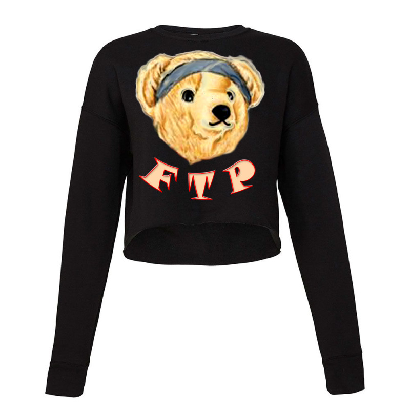 F.t.p Funny Bear Cropped Sweater by michaelkcarpenter | Artistshot