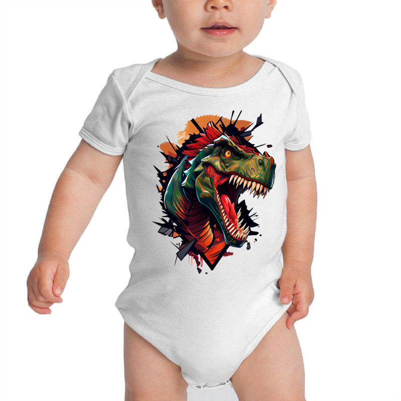 Dinosaurus Angry Baby Bodysuit by Tobiasoey18 | Artistshot