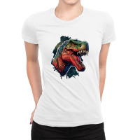 Dinosaurus Angry Ladies Fitted T-shirt | Artistshot