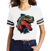 Dinosaurus Angry Scorecard Crop Tee | Artistshot