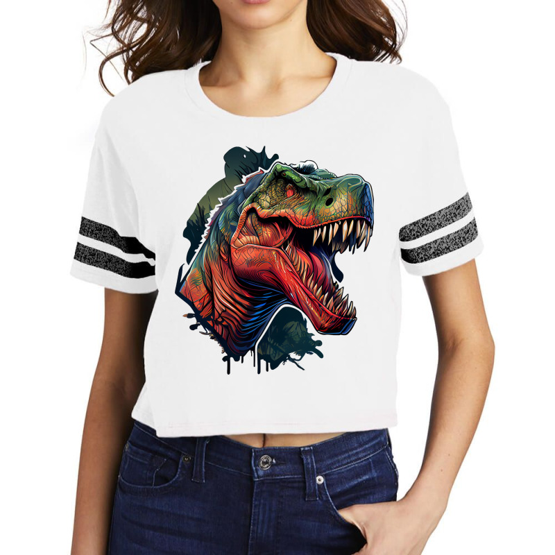 Dinosaurus Angry Scorecard Crop Tee by Tobiasoey18 | Artistshot