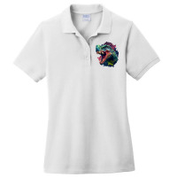 Dinosaurus Angry Ladies Polo Shirt | Artistshot