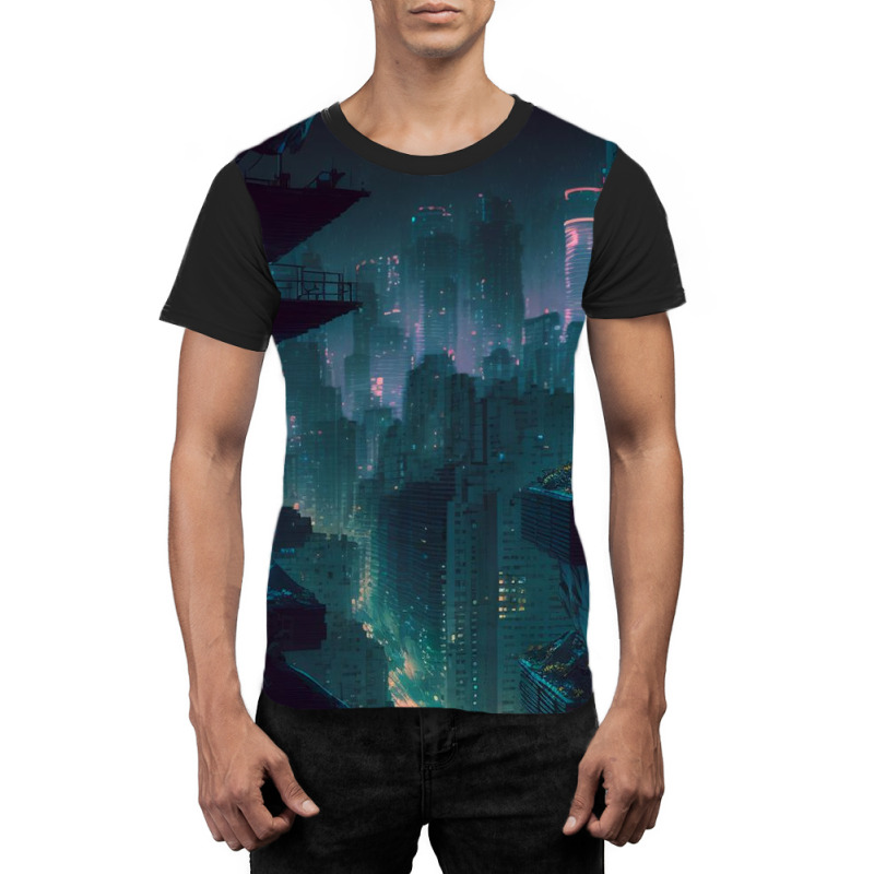 The Dark City Xi Graphic T-shirt by Haven Treasures | Artistshot