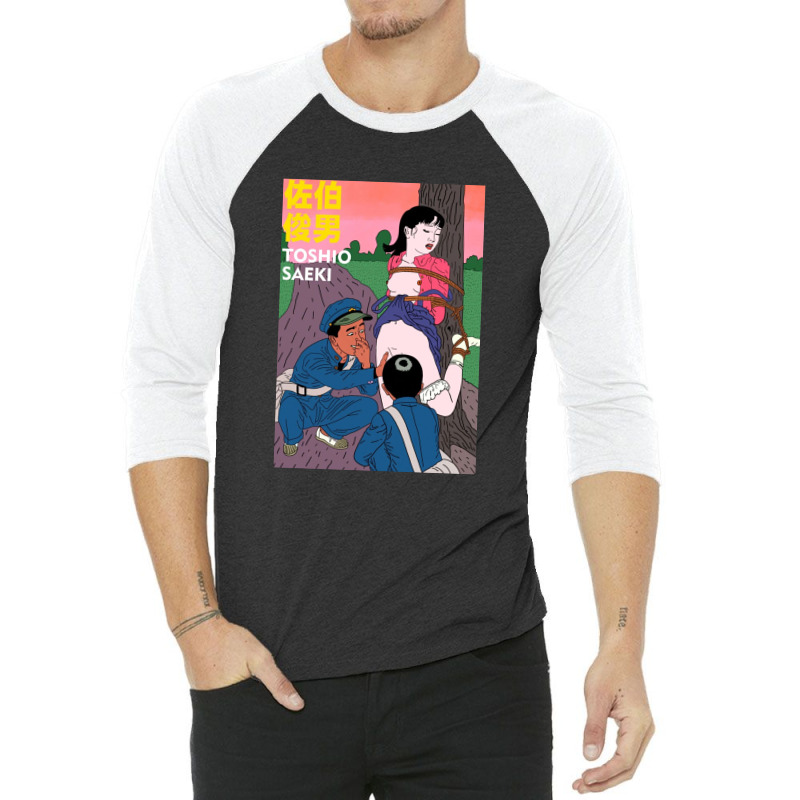 Toshio Saeki Girl And Tree 3/4 Sleeve Shirt | Artistshot