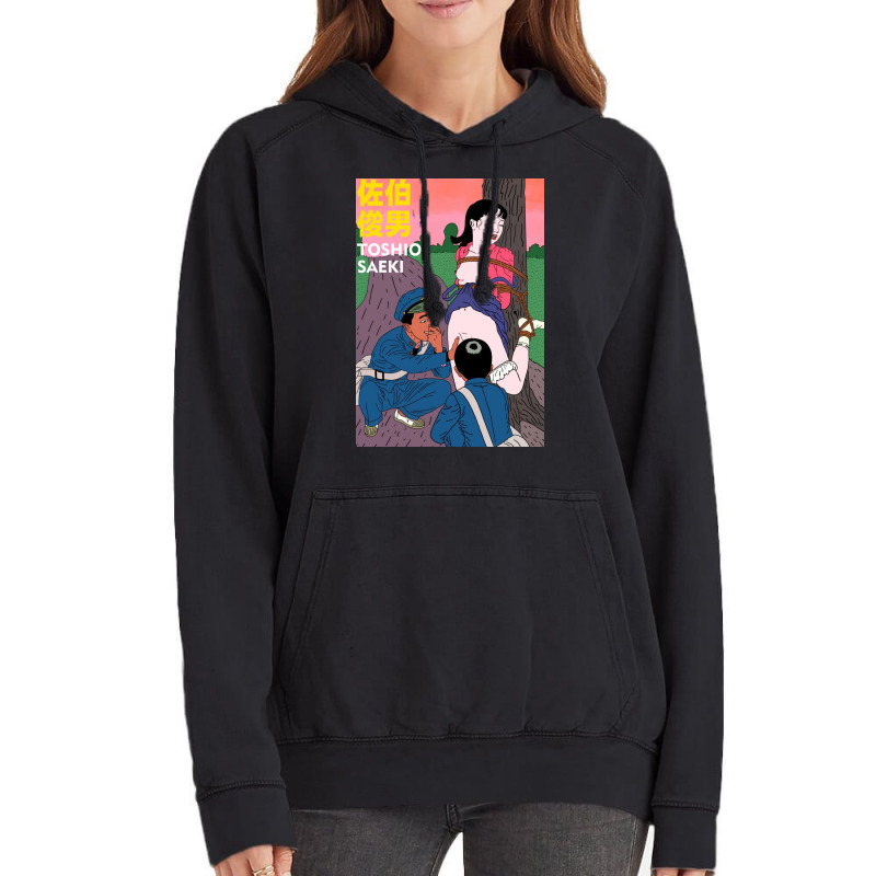 Toshio Saeki Girl And Tree Vintage Hoodie | Artistshot