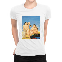 Nudes On The Beach Ladies Fitted T-shirt | Artistshot