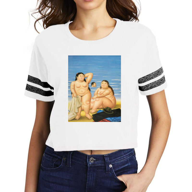 Nudes On The Beach Scorecard Crop Tee | Artistshot