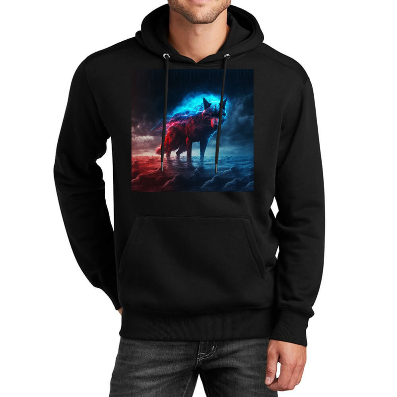 Fox Leaping Into River To Swim Unisex Hoodie by TheDol | Artistshot