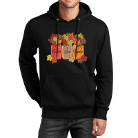 Teach Love Inspire Fall Teacher Thankful Floral Au Unisex Hoodie | Artistshot