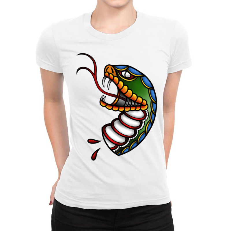 Decapitated Snake Head Ladies Fitted T-Shirt by SorayaLatiaBryant | Artistshot