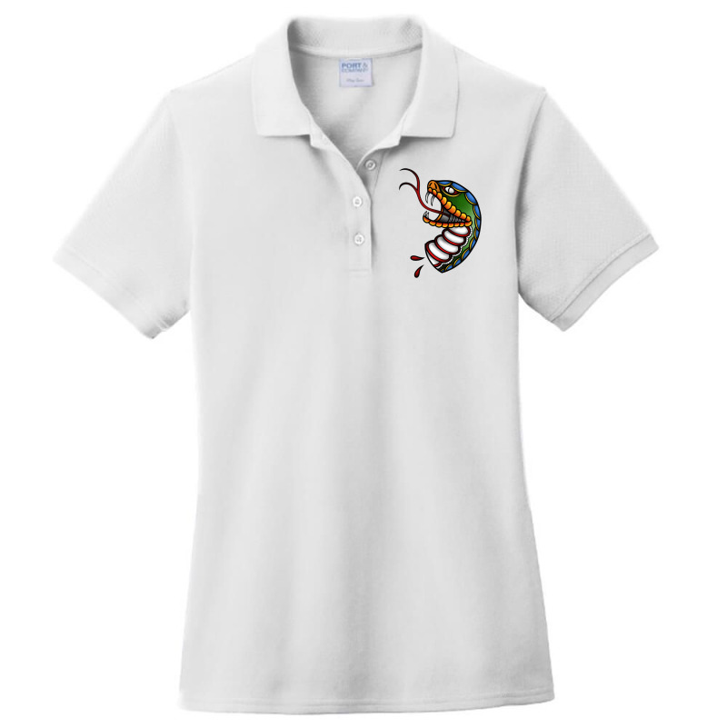 Decapitated Snake Head Ladies Polo Shirt by SorayaLatiaBryant | Artistshot