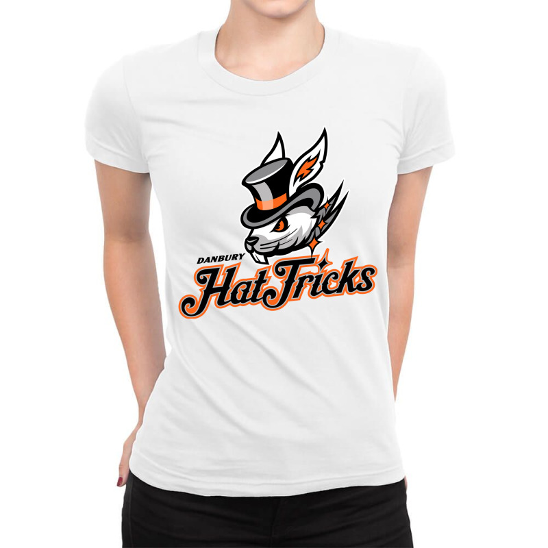 Danbury Hat Tricks Ladies Fitted T-Shirt by Paula D Barren | Artistshot