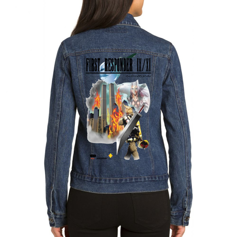 Final Fantasy First Responder Shirt Ladies Denim Jacket by JosephCatalano | Artistshot