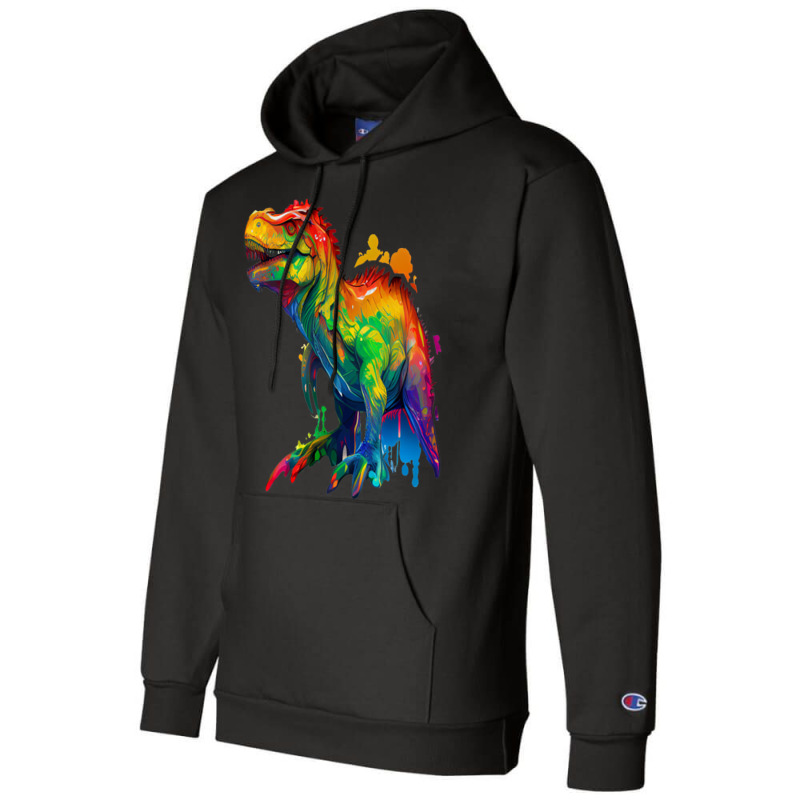 Dinosaurus Rainbow Champion Hoodie by UrielTurner100 | Artistshot