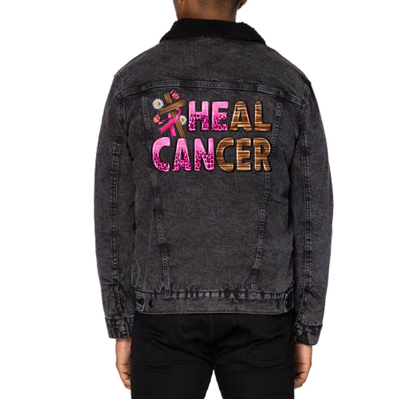 Heal Cancer Unisex Sherpa-lined Denim Jacket | Artistshot