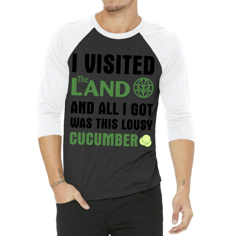 Epcot Living With The Land Cucumber Souvenir 3/4 Sleeve Shirt | Artistshot