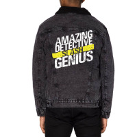 Amazing Detective Slash Genius Unisex Sherpa-lined Denim Jacket | Artistshot