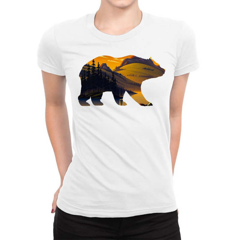 Funny Bear Dear Mom Is A Women's Day Ladies Fitted T-Shirt by michaelkcarpenter | Artistshot