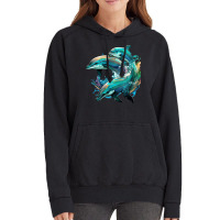 Dolphins Crush Vintage Hoodie | Artistshot