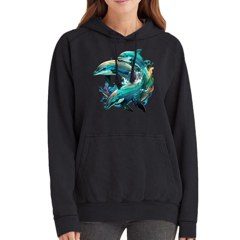 Dolphins Crush Vintage Hoodie by ZoritaStrong290 | Artistshot