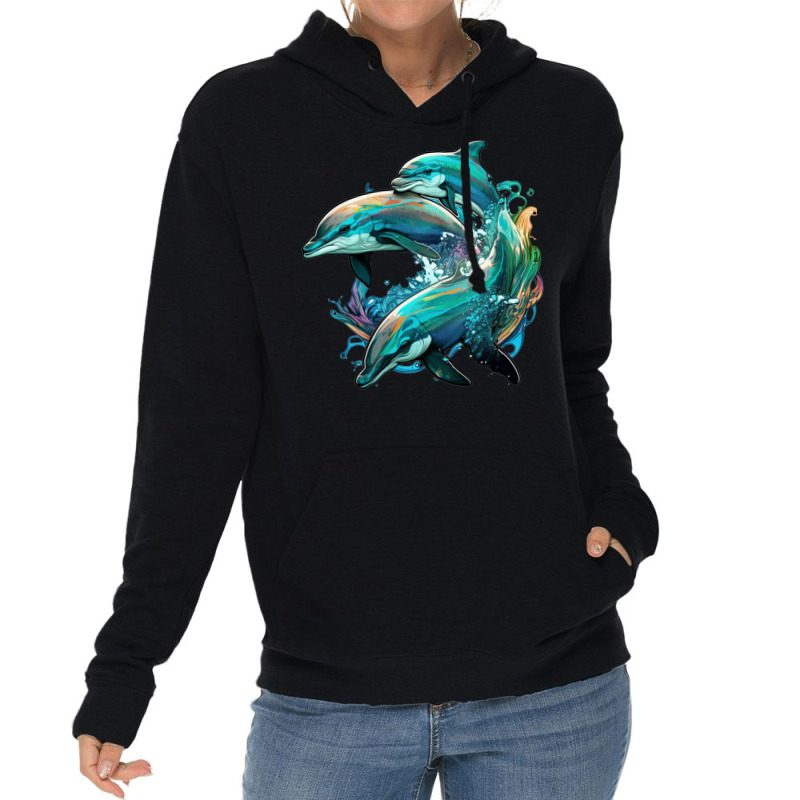 Dolphins Crush Lightweight Hoodie by ZoritaStrong290 | Artistshot