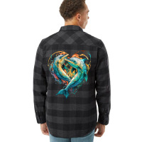 Dolphins Crush Love Flannel Shirt | Artistshot