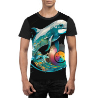 Dolphins Dj Graphic T-shirt | Artistshot