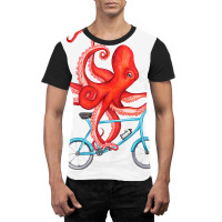 Cycling Octopus Graphic T-shirt | Artistshot