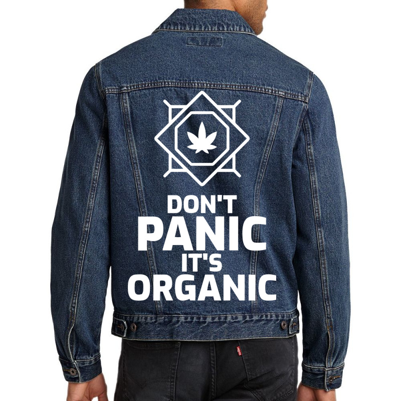 Don't Panik It's Organic Men Denim Jacket by figuraart | Artistshot