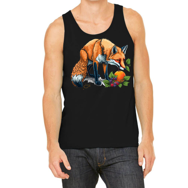 Fox Eating Fruit Tank Top by ZoritaStrong290 | Artistshot